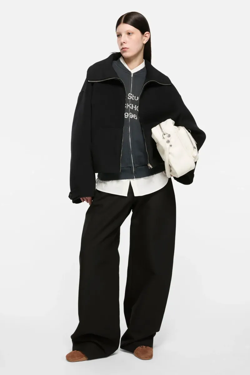 Wool zip jacket