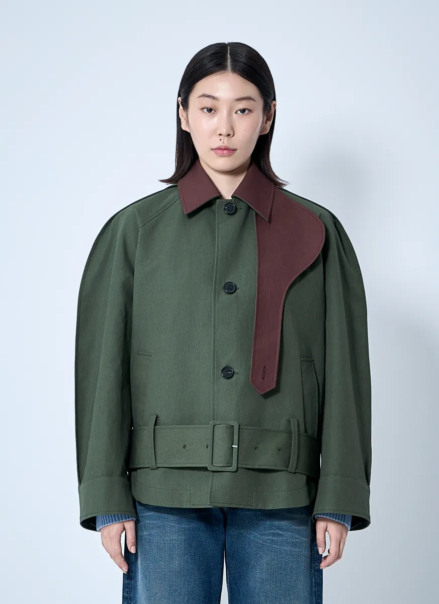 Rounded Blouson Jacket