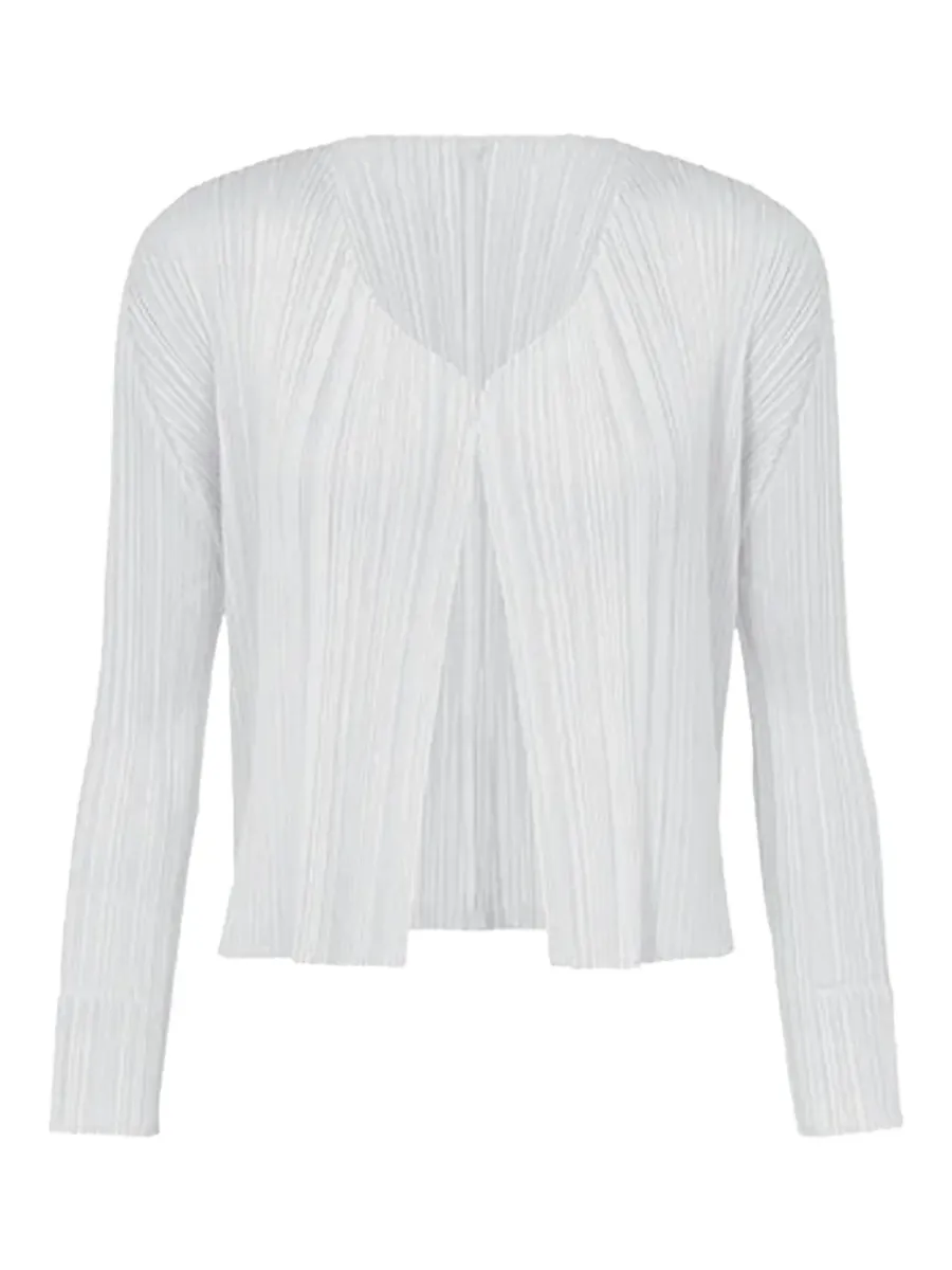 Pleats Please Cardigan L Grey