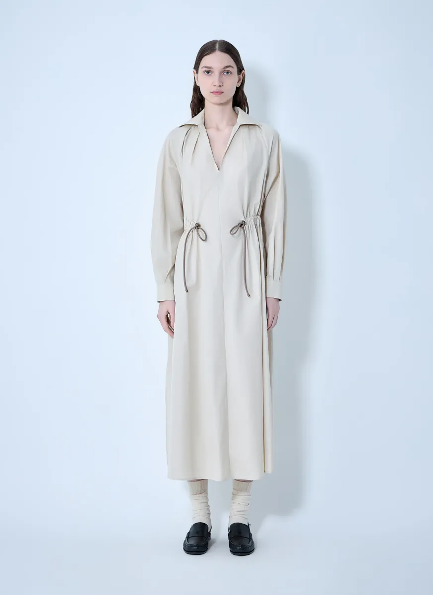 Pedaggi Cotton Popeline Midi Dress