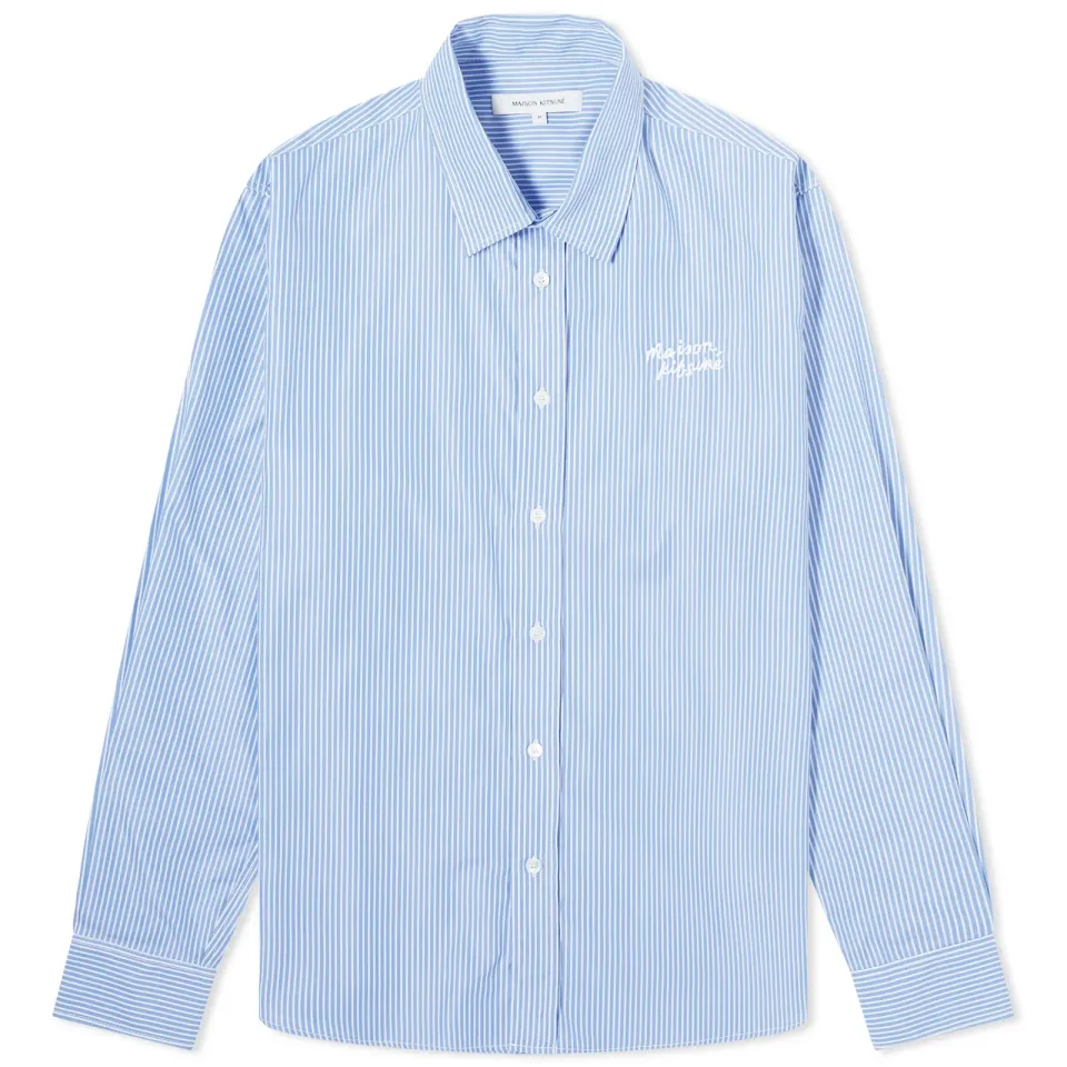 Maison Kitsuné Handwriting Casual Stripe Shirt