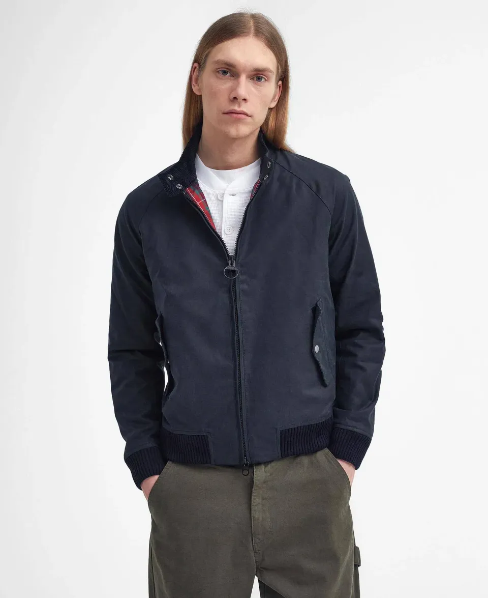 x Baracuta Porton Waxed Harrington Jacket