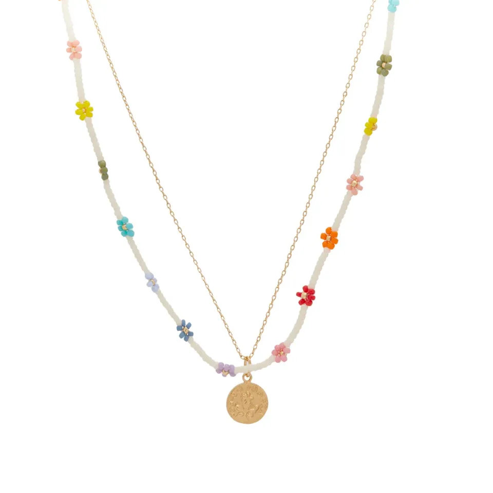 Flower & Forget Me Not Necklaces