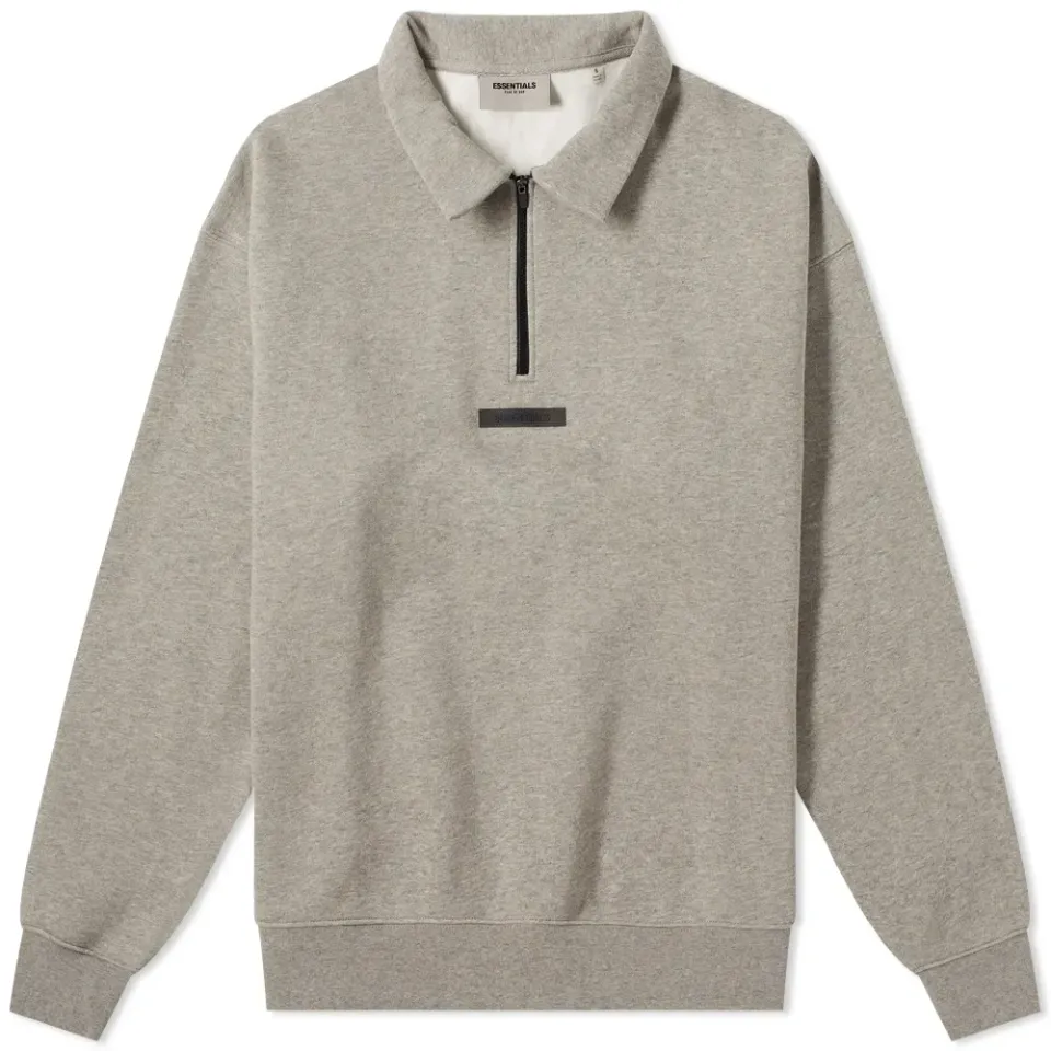 Mock Neck Half Zip Sweat