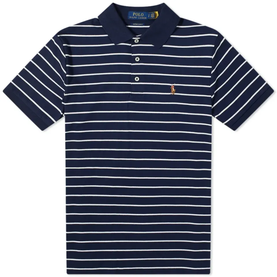 Striped Jersey Polo