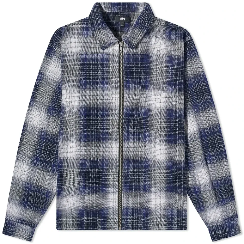 Jack Shadow Plaid Zip Shirt