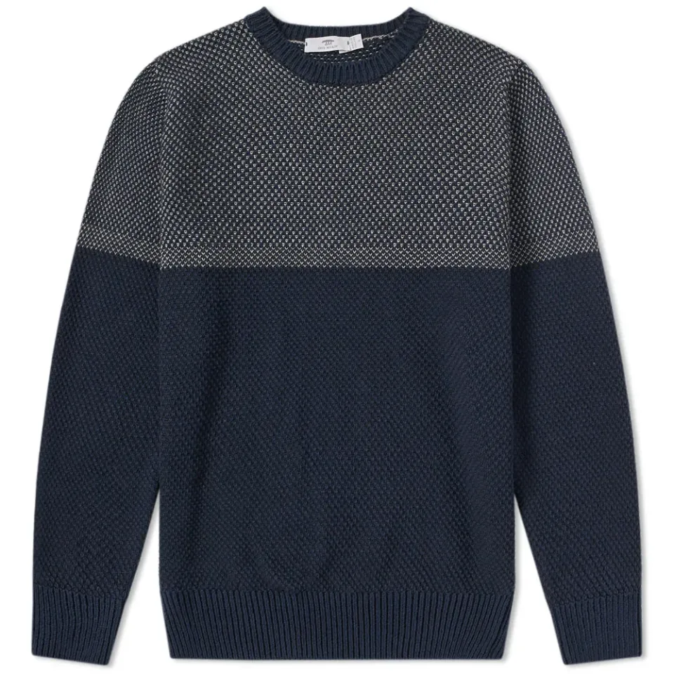 Inis Meáin Birdseye Gansey Crew Knit