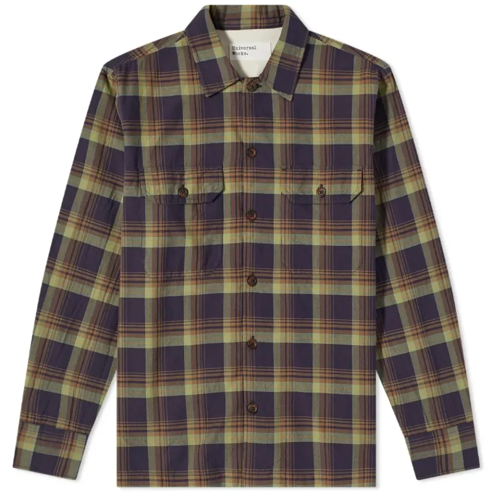 Madras Plaid Utility Shirt
