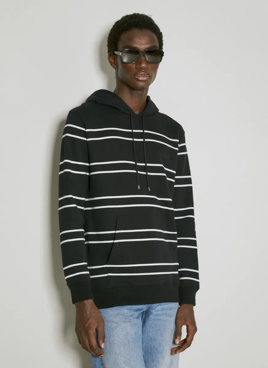 Striped Hooded Sweatshirt