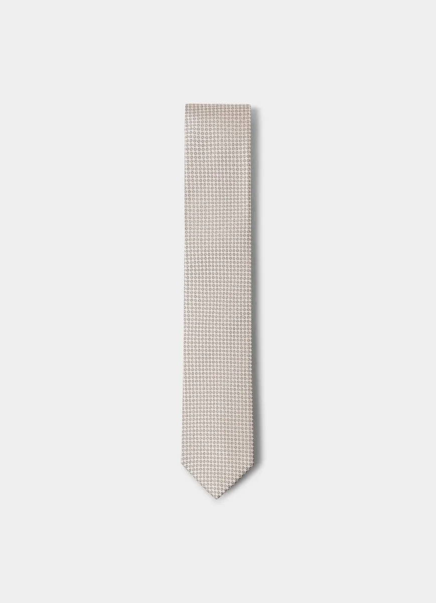 Silk Tiny Flower Tie