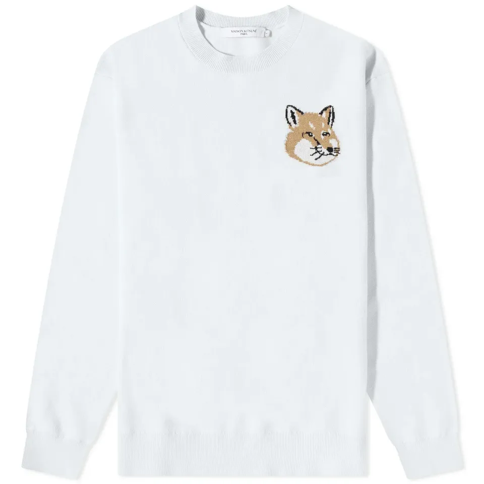 Mini Fox Head Intarsia Comfort Knit