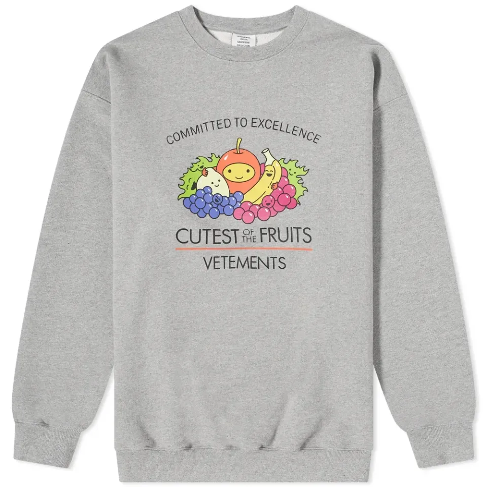 Cutest Of The Fruits Oversized Crew Sweat