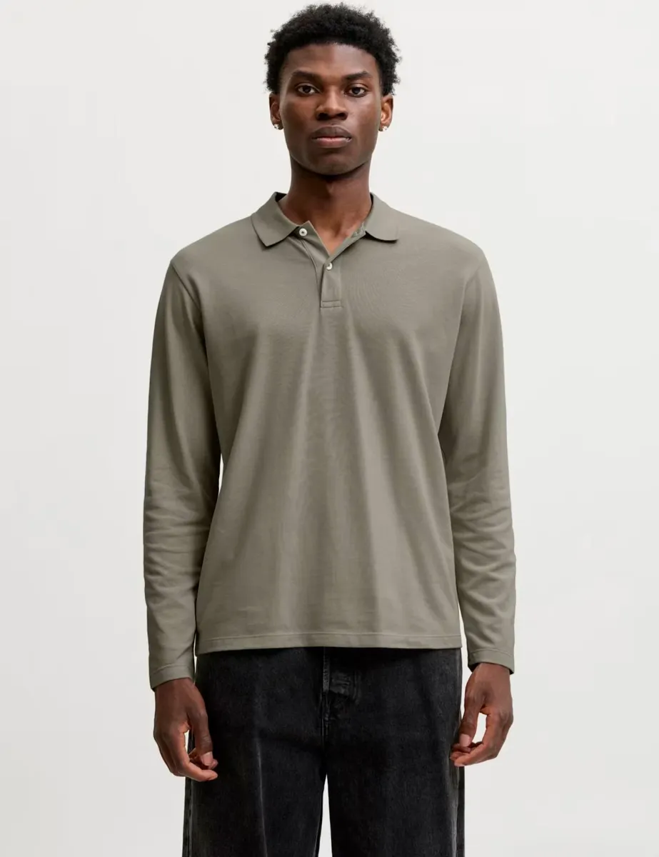 Cotton Rich Polo Shirt Khaki