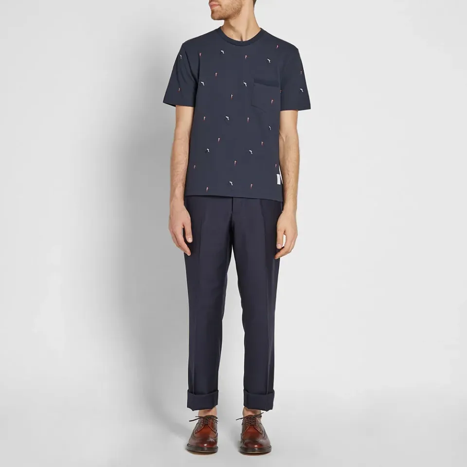 Flag Embroidery Pique Tee