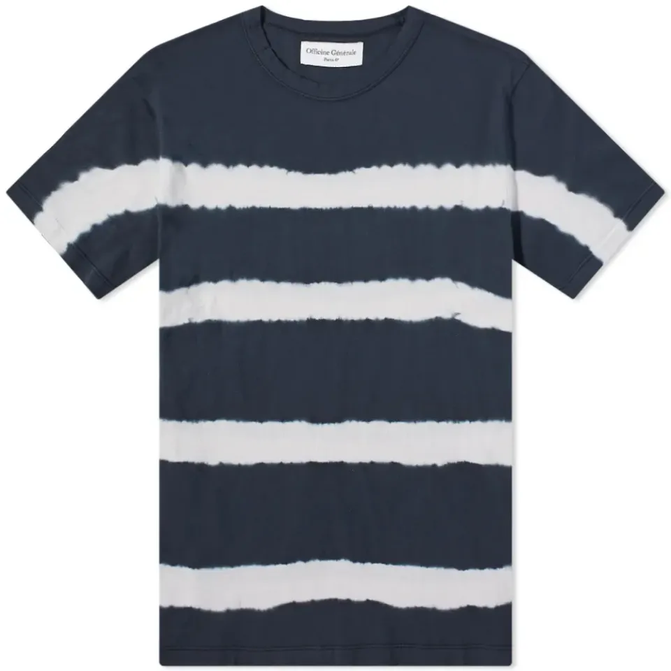 Officine Générale Tie Dye Stripe T-Shirt