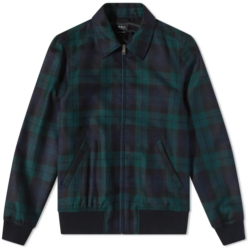 A.P.C. Sutherland Wool Check Jacket