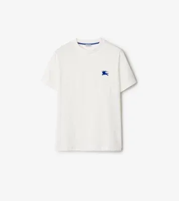 Cotton T-shirt in Salt white