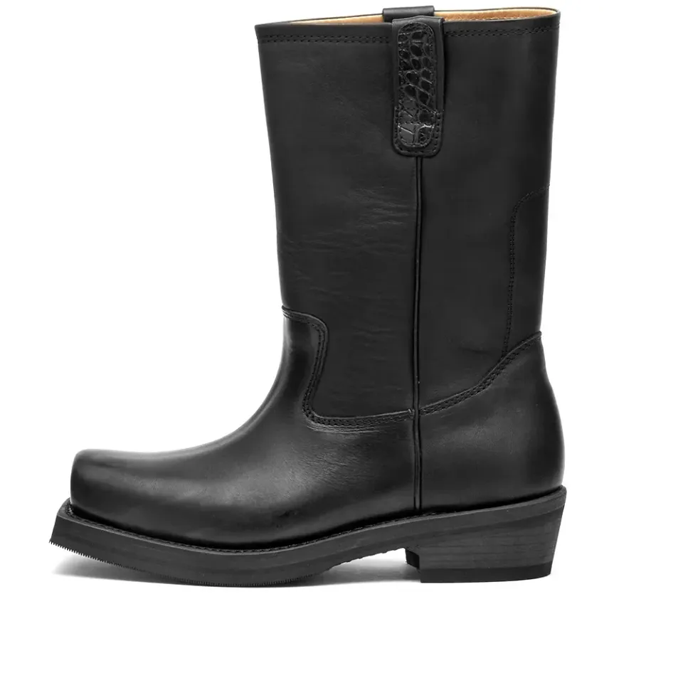 Flat Toe Calf Boots