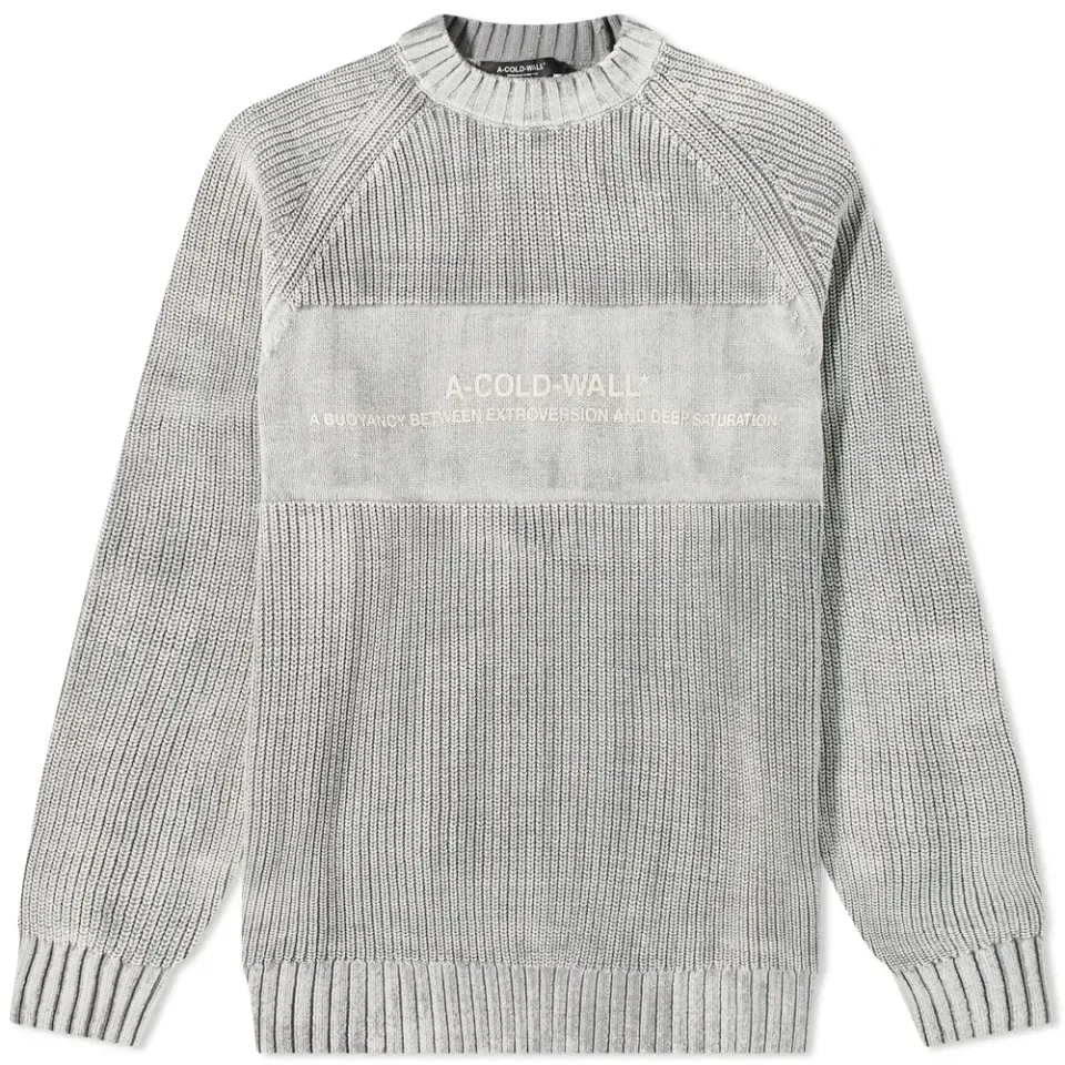 A-COLD-WALL* Dialogue Logo Crew Knit