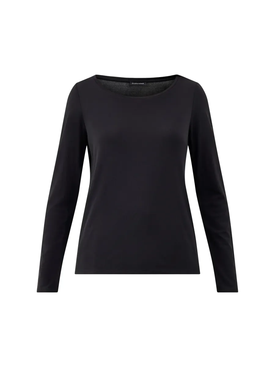 Scoop Neck L/s Slim Top