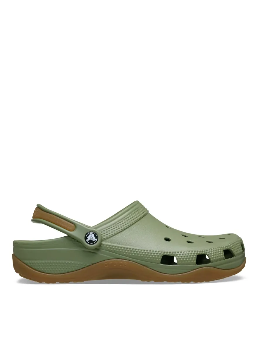 Classic Evo Ankle Strap Flat Clogs Green
