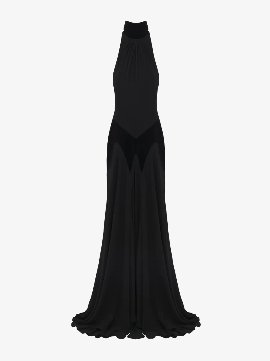 Silk Georgette Evening Dress