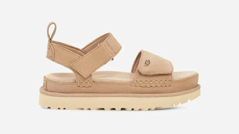 Goldenstar Sandal for Women, Suede/Polyester