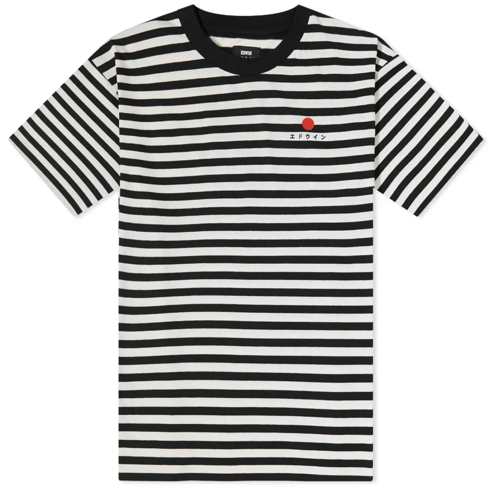 Sun Logo Stripe T-Shirt