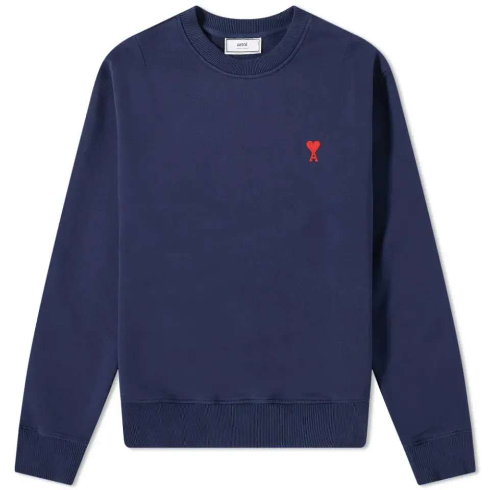 AMI Small A Heart Crew Sweat