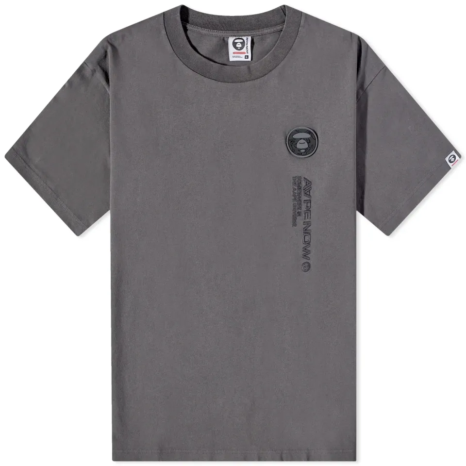 AAPE Now Washed Silicone Badge T-Shirt