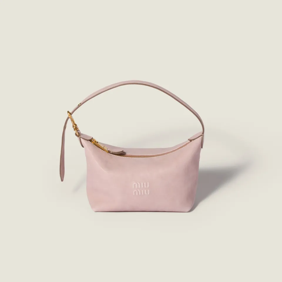 Spirit nappa leather pouch