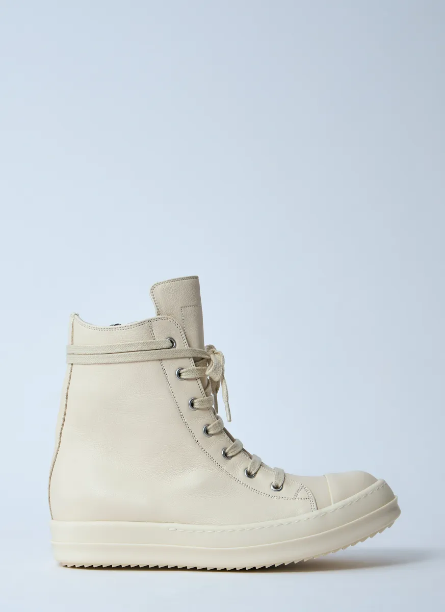 High-Top Leather Sneakers