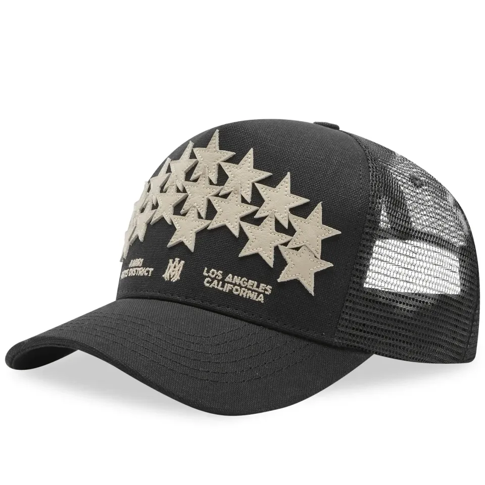 Leather Star Trucker Hat
