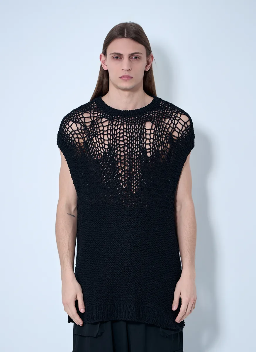 Open-Knit Vest