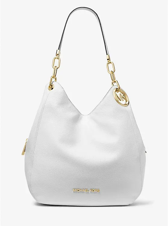 Lillie Large Pebbled Leather Shoulder Bag
