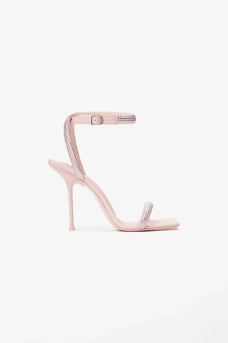 JULIE CRYSTAL HOTFIX ANKLE STRAP SANDAL
