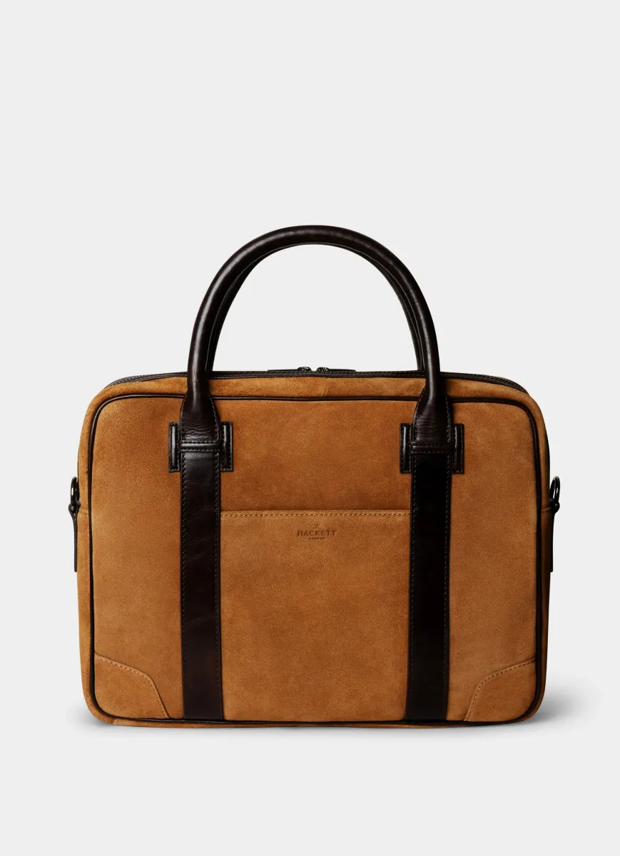 Suede Briefcase