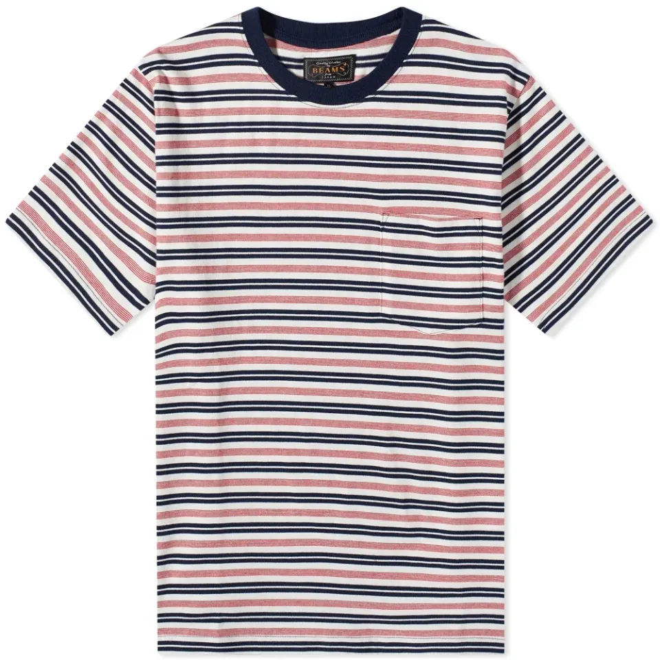 Multi Stripe Pocket T-Shirt