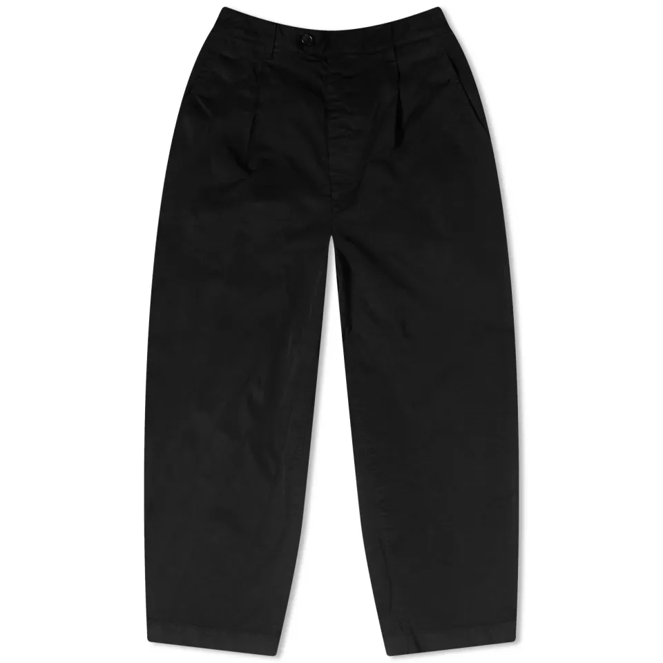 Nylon Twill Pleated Pants
