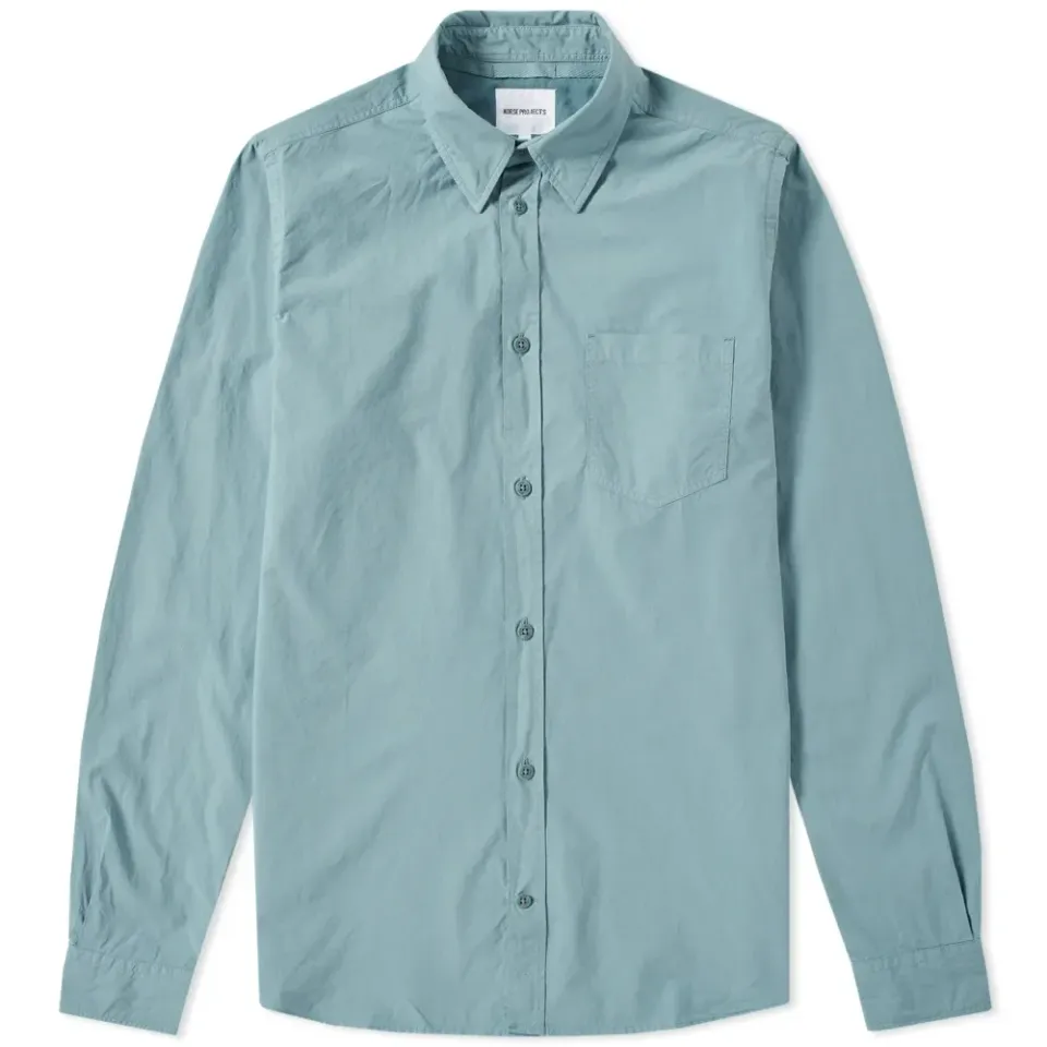 Anton Garment Dyed Poplin Shirt