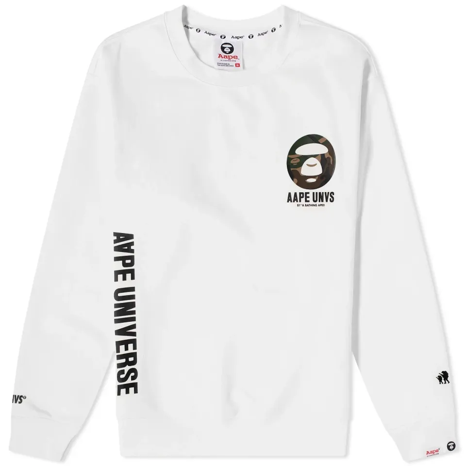 AAPE Back X-Bone Crew Sweat