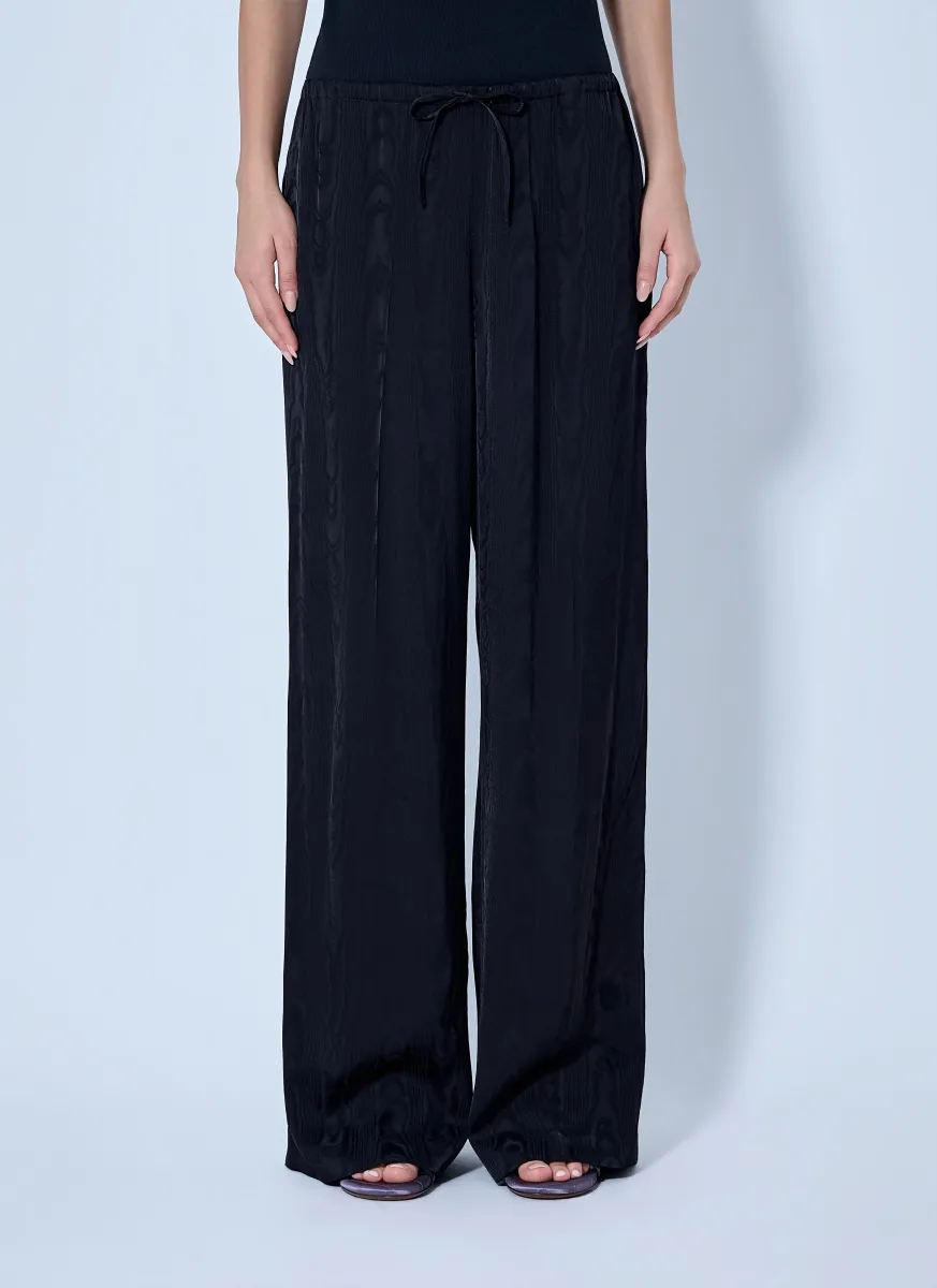 Puvis Wide-Leg Satin Pants