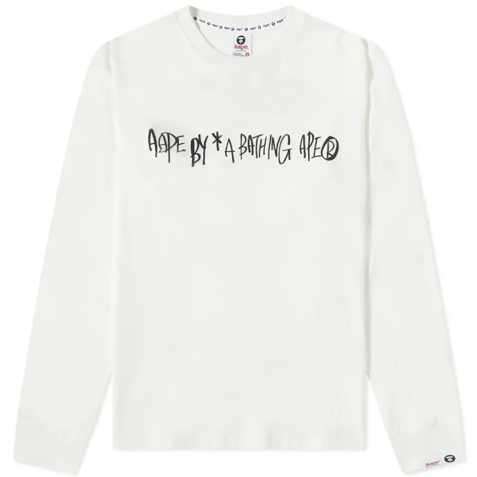 AAPE Long Sleeve Record Logo T-Shirt
