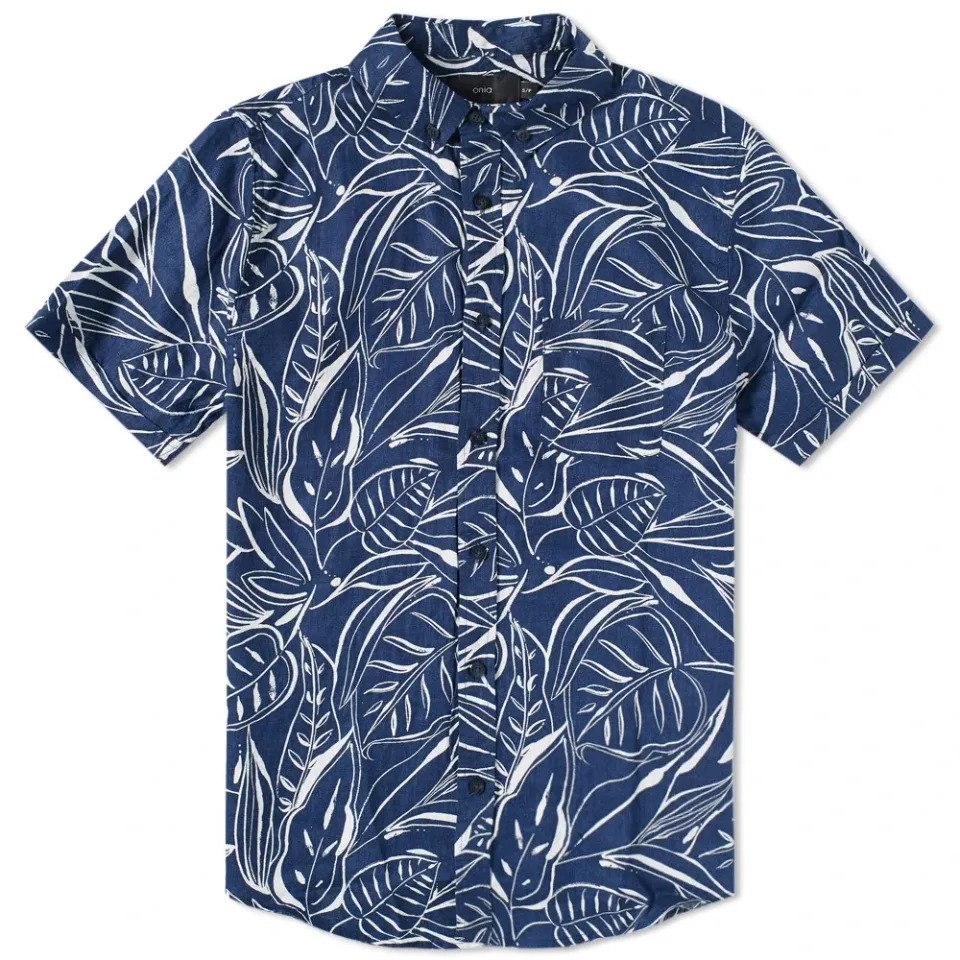 Short Sleeve Jack Ink Palm Shirt