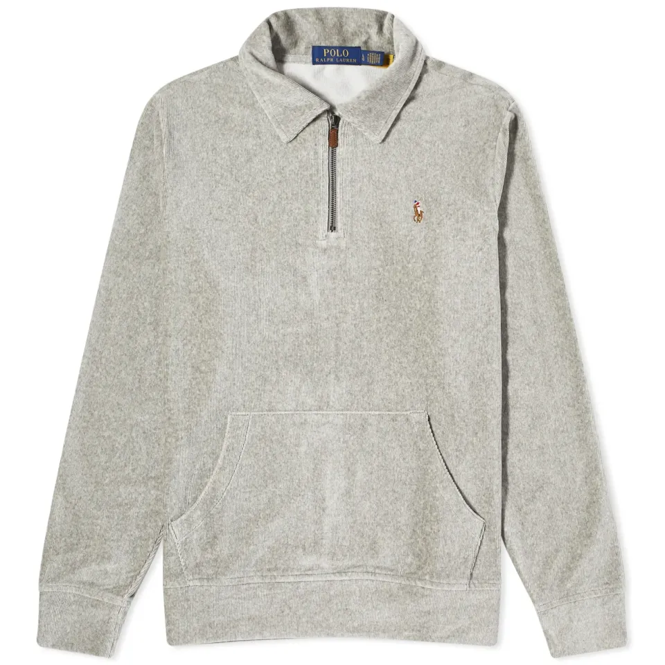Corduroy Quarter Zip Sweat
