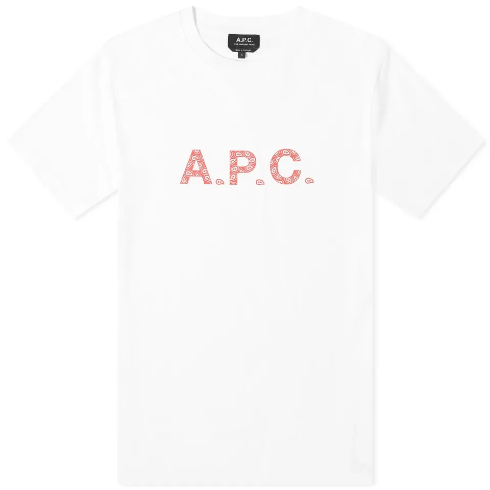 A.P.C. James Paisley Logo T-Shirt