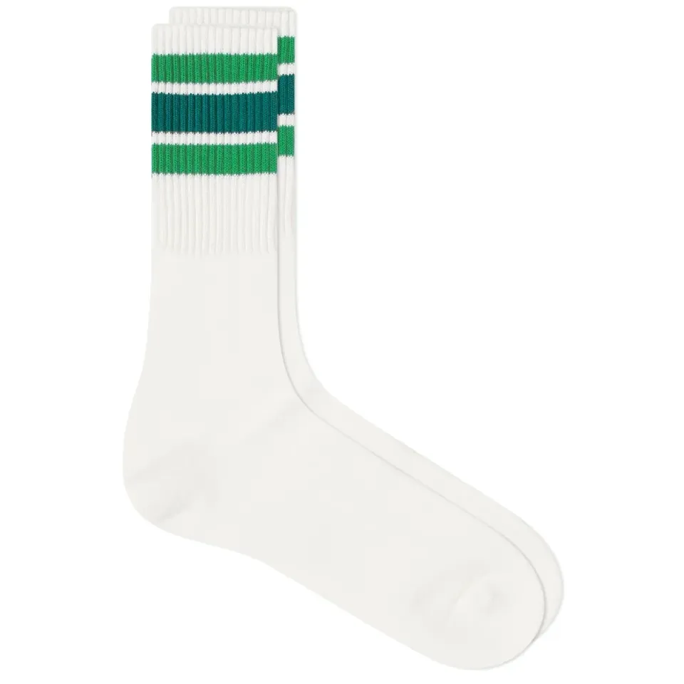 3 Line Crew Sock