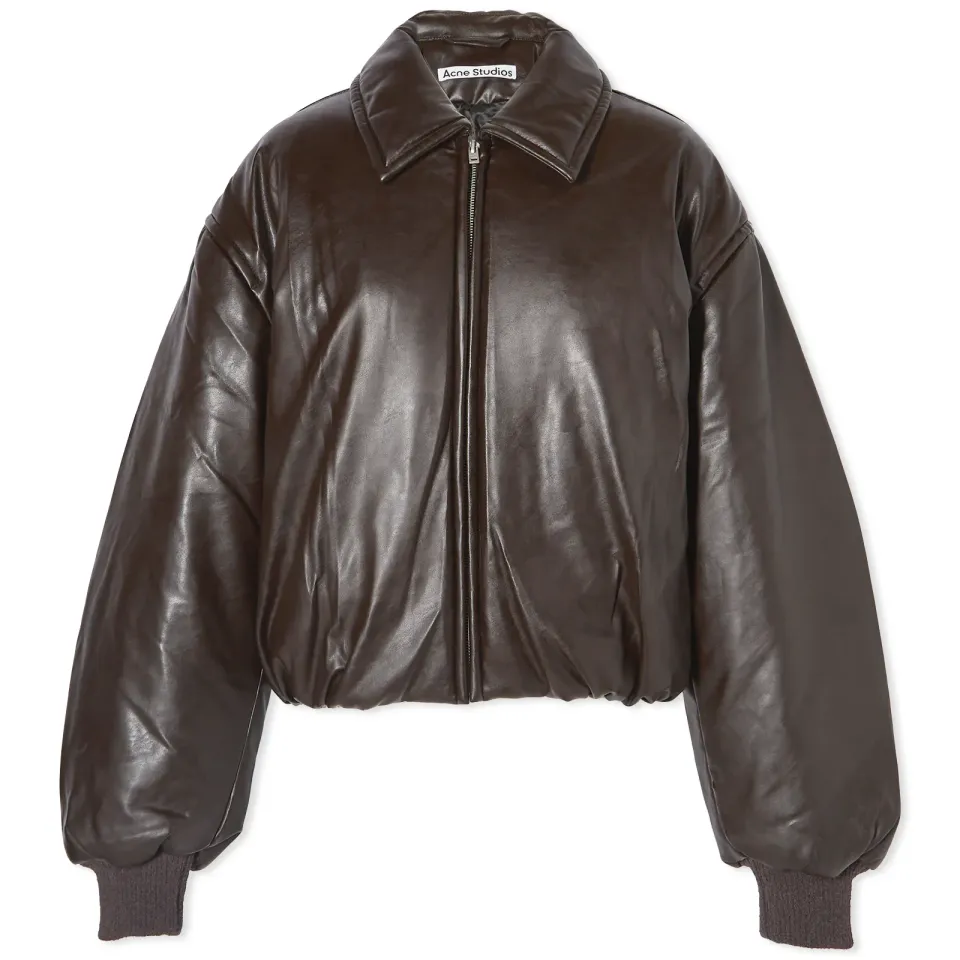 Onnea Leather Bomber Jacket