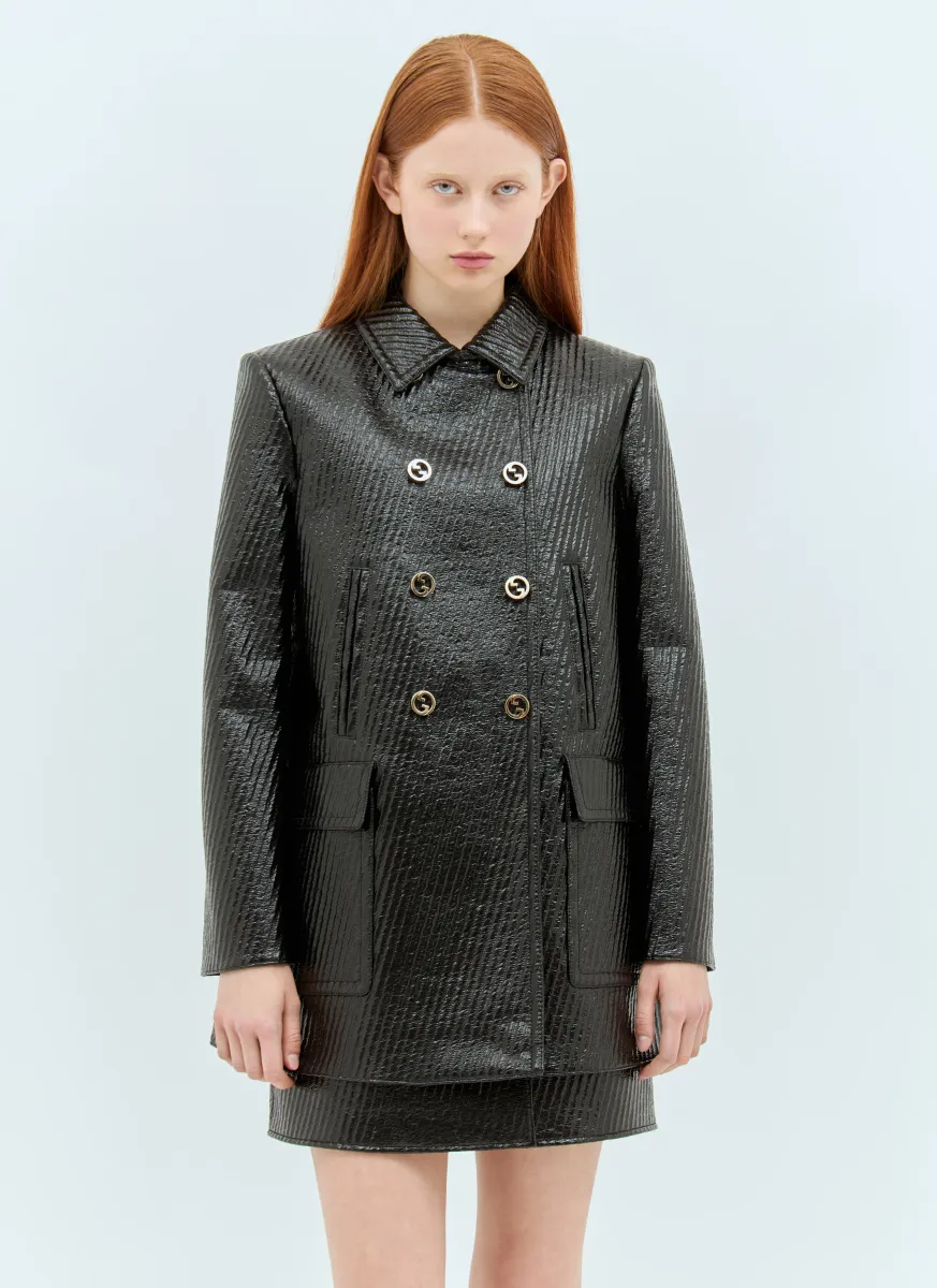 High-Shine Interlocking G Coat