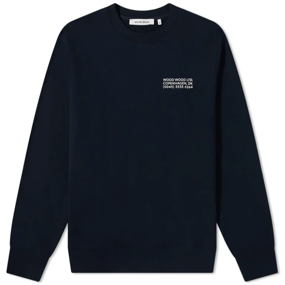 Hugh Info Logo Crew Sweat